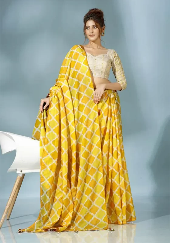 Yellow Dolla Silk Saree