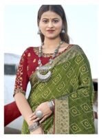 Green Soft Silk Jacquard Saree