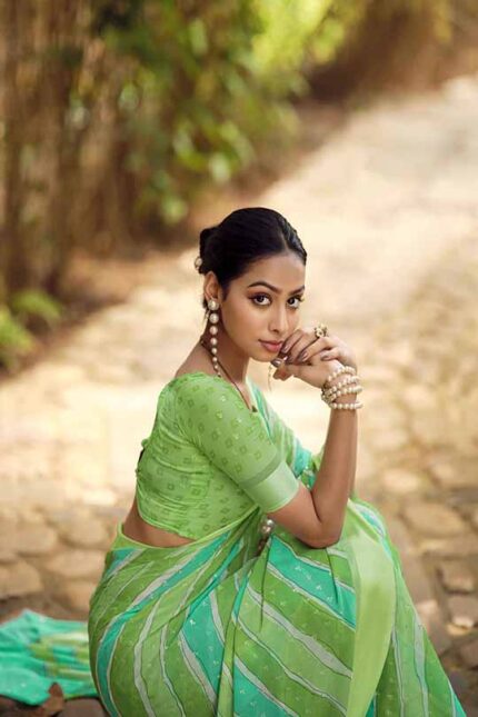 Dull Moss Saree