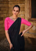 Black Soft Silk Saree