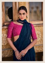 Dark Blue Soft Silk Saree