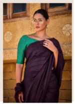 Maroon Soft Silk Saree