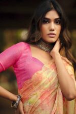Pink Brasso Saree