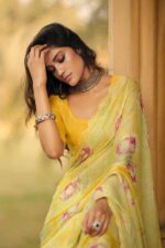 Yellow Brasso Saree