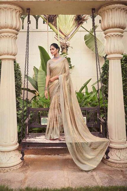 Dull Moss Saree
