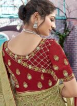 Yellow Georgette Moss Saree