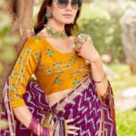 Moss Mello Georgette Saree