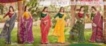 Moss Mello Georgette Saree