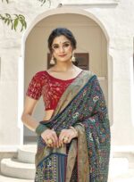Gray Soft Silk-Jequard Sarees