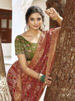 Red Soft Silk-Jequard Sarees
