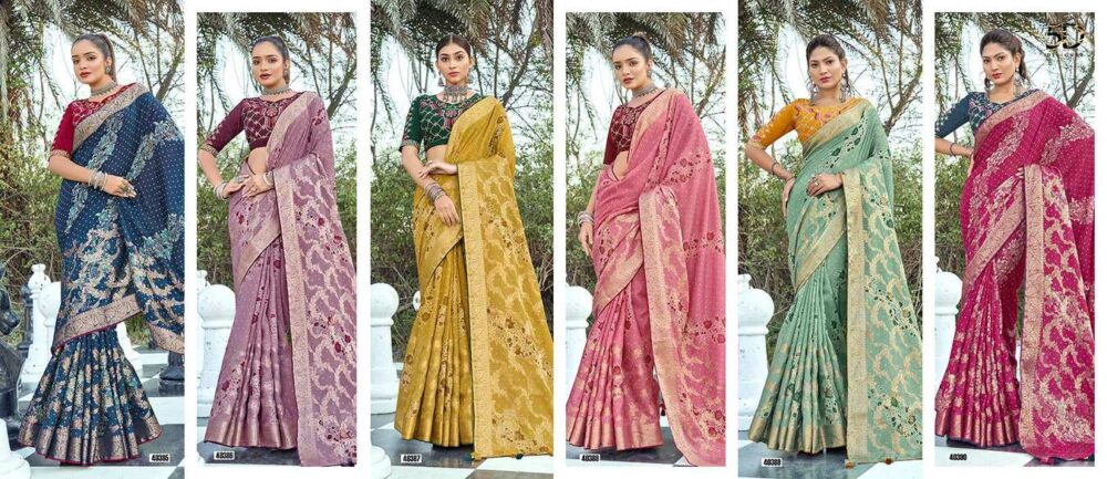 Soft reshmi cotton jequard Saree
