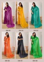 marwadi color chiffon leheriya saree